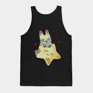 stars cute bunny Tank Top